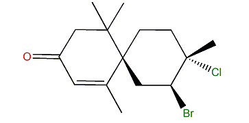 2-Bromo-3-chloro-7-chamigren-9-one